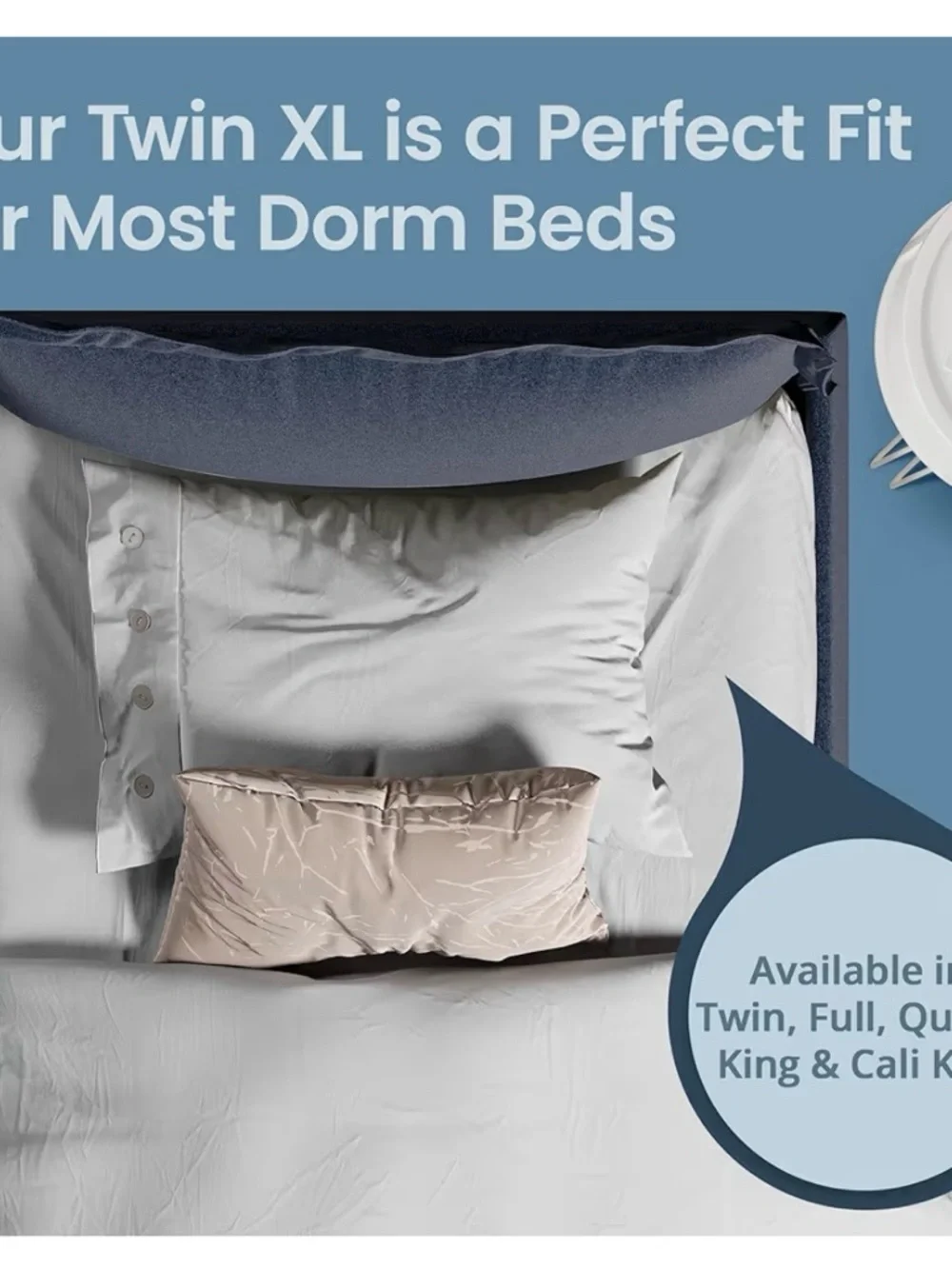SafeRest Premium White Mattress Protector - Twin XL